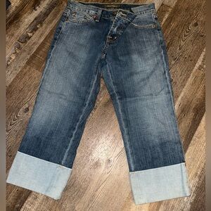 David Kahn Blue Cropped Jeans
